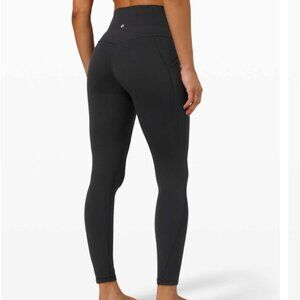 Black Lululemon Align High Rise Pant with Pockets 25"